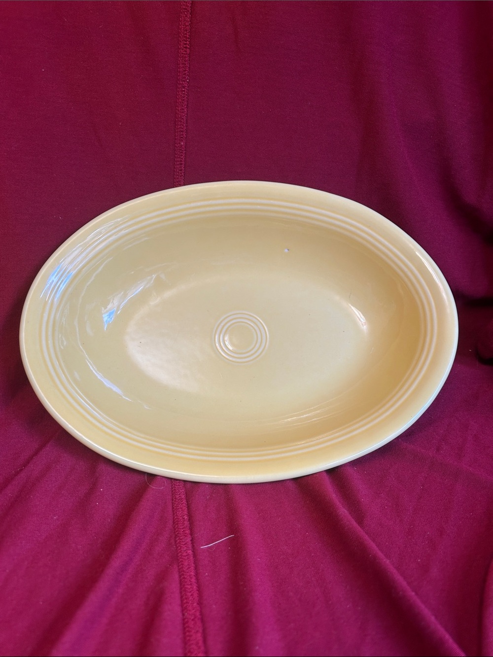 Fiestaware Oval Serving Bowl - Yellow